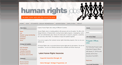 Desktop Screenshot of humanrightsjobs.com