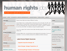 Tablet Screenshot of humanrightsjobs.com